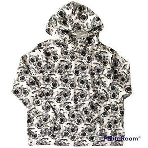 Kate Quinn Organics Women Onyx Peace On Earth Hoodie Sweatshirt Large L